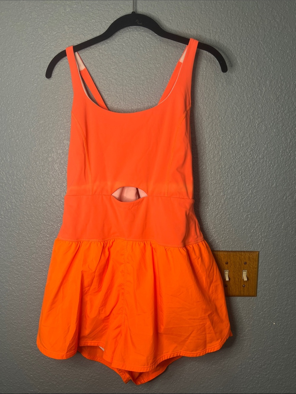 Free Movement x Free People Righteous Runsie in Flame Orange 45465 Size Large - Picture 4 of 12